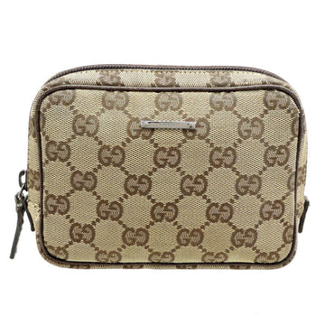 Gucci Beige Gg Canvas Pouch