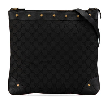 Gucci Black Canvas Leather Shoulder New 1:1 Bags
