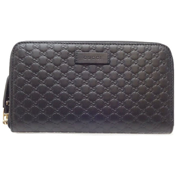 Gucci Black Leather Long Wallet (Bi-Fold)