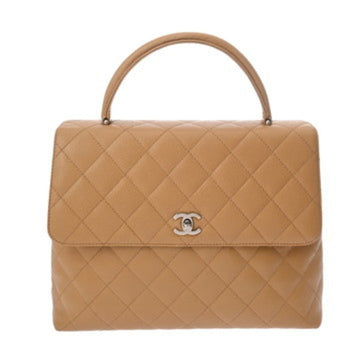 Vintage Classic Top Handle Flap Bag Quilted Leather Jumbo