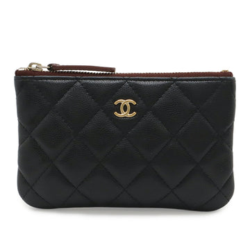 O Case Clutch Quilted Caviar Small