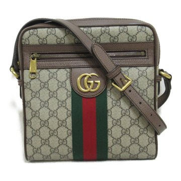 Gucci Beige Brown Canvas Gg Supreme Shoulder Bag