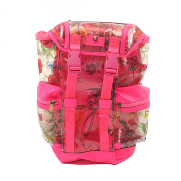 Gucci Multi-Color Pink Coated Canvas Leather Backpack