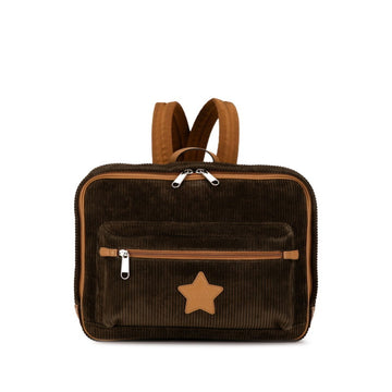 Gucci Brown Cord Leather Backpack