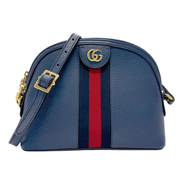 Gucci Navy Red Color Leather Shoulder New 1:1 Bags