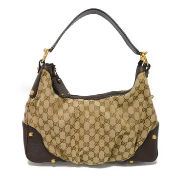 Gucci Beige Gg Canvas Leather Shoulder New 1:1 Bags