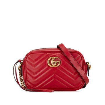 Gucci Red Color Leather Shoulder New 1:1 Bags