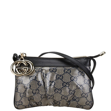 Gucci Black Navy Pvc Leather Shoulder New 1:1 Bags