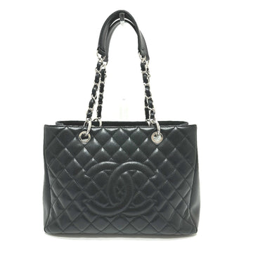 Grand Shopping Tote Quilted Caviar