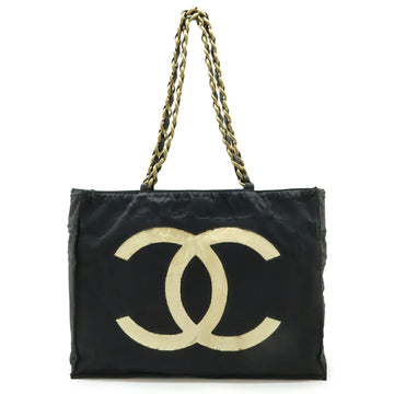 Vintage CC Chain Tote Nylon Large