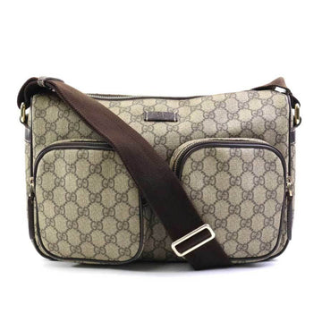 Gucci Brown Gg Supreme Canvas Shoulder Bag