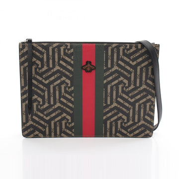 Gucci Beige Multi-Color Coated Canvas Leather Shoulder New 1:1 Bags