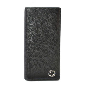 Gucci Black Blue Leather Coin Purse/Coin Case