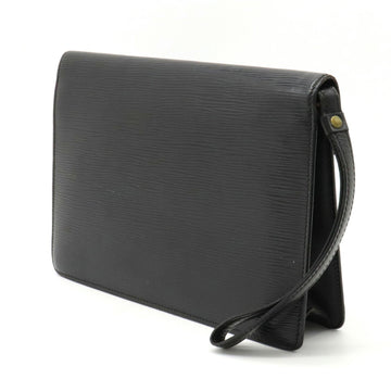 LOUIS VUITTON Epi Pochette Serie Dragonne Second Bag Noir Black Key Missing M52612