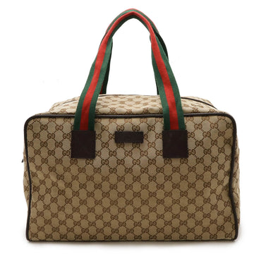 Gucci Gg Canvas Beige Green Khaki Red Color Canvas Leather Boston New 1:1 Bags Shoulder New 1:1 Bags