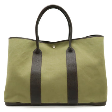 Garden Party Tote Toile and Leather 49