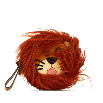 Gucci Brown Cord Faux Fur Leather Handbag
