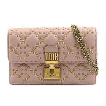 Christian Dior Pink Leather Handbag Shoulder Bag ()