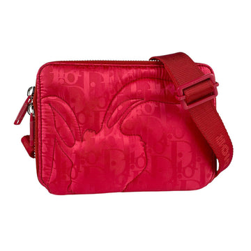 Christian Dior Red Color Nylon Shoulder Bag ()