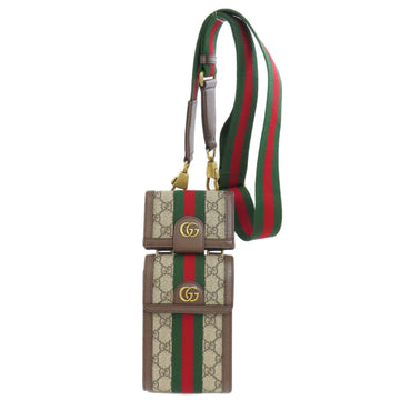 Gucci Beige Brown Pvc Shoulder Bag