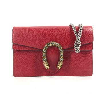 Gucci Red Leather Shoulder Bag