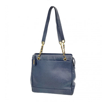 Vintage Stitched CC Shoulder Bag Caviar Medium