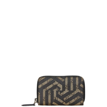 Gucci Beige Black Pvc Leather Coin Purse/Coin Case
