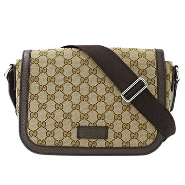 Gucci Beige Brown Gg Canvas Shoulder Bag