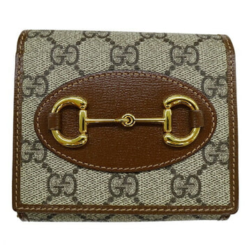 Gucci Brown Gg Supreme Wallet (Bi-Fold)