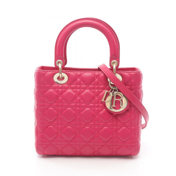 Christian Dior Pink Leather Handbag ()