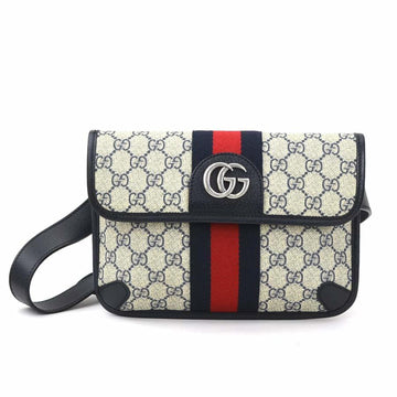 Gucci Gg Marmont Navy Gg Supreme Fanny Pack