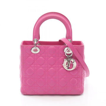 Christian Dior Pink Leather Handbag ()