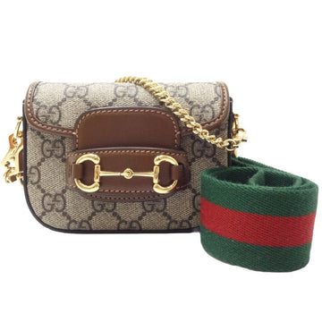 Gucci Beige Brown Gg Supreme Canvas Shoulder Bag