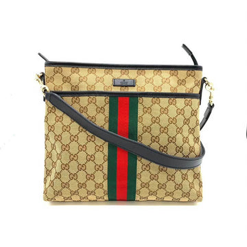 Gucci Sherry Line Black Brown Green Multi-Color Red Color Gg Canvas Leather Shoulder New 1:1 Bags