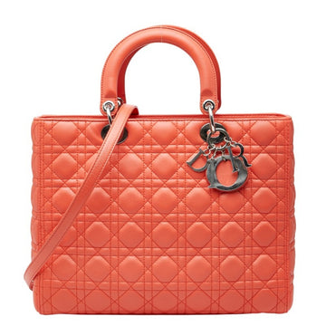 Lady Dior Bag Cannage Quilt Leather Large