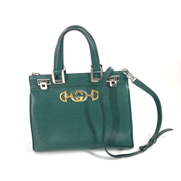 Gucci Green Leather Handbag