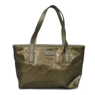 Gucci Gold Khaki Gg Imprimé Canvas Shoulder Bag Tote Bag