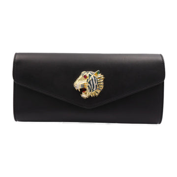 Gucci Black Leather Clutch Bag