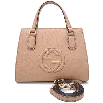Gucci Soho Beige Leather HandNew 1:1 Bags Shoulder New 1:1 Bags