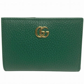 Gucci Green Leather Long Wallet (Bi-Fold)