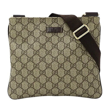Gucci Beige Brown Gg Supreme Shoulder Bag