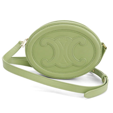 Triomphe Oval Crossbody Bag Leather