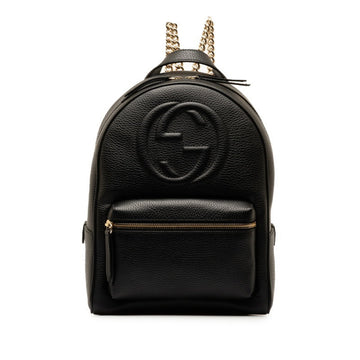 Gucci Soho Black Leather Backpack