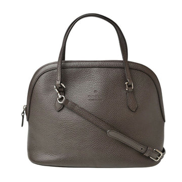 Gucci Dark Brown Leather Handbag Shoulder Bag