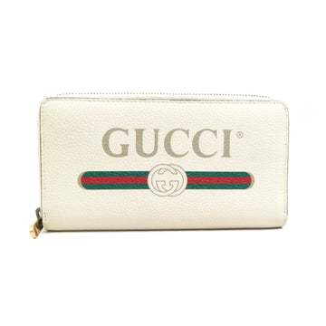 Gucci Off-White Leather Long Wallet (Bi-Fold)