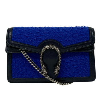 Gucci Blue Wool Leather Shoulder New 1:1 Bags