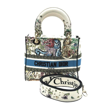 Christian Dior Lady Dior Multi-Color Canvas Handbag ()