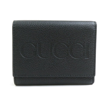 Gucci Black Leather Wallet (Tri-Fold)