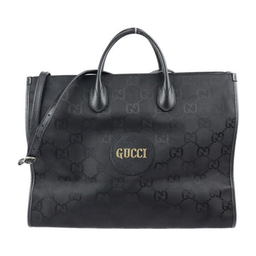 Gucci Black Nylon Leather Handbag Shoulder Bag