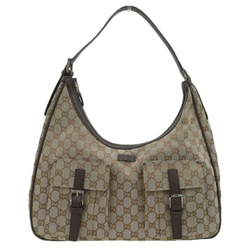 Gucci Gg Canvas Beige Brown Gg Canvas Shoulder Bag